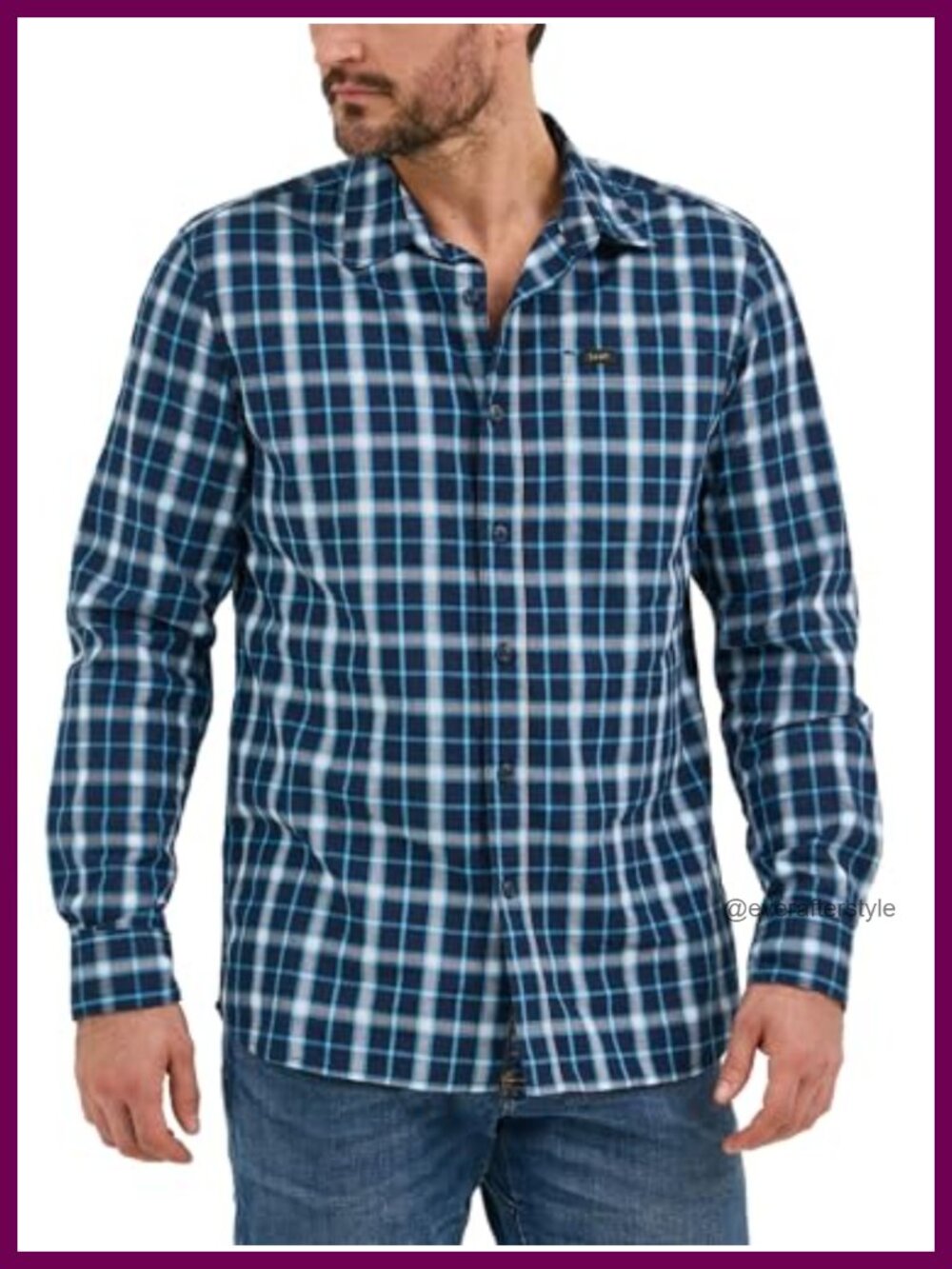 Men's Classic Fit Long Sleeve Button-Down Shirt All Purpose